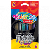 Colorino Pastel markers with glitter 6 colors - VMD parfumerie - drogerie