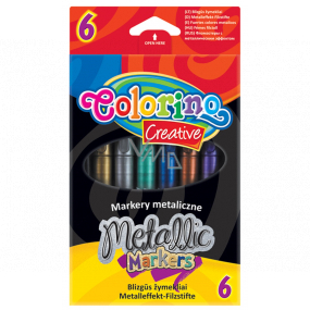 Colorino Metallic markers 6 colours