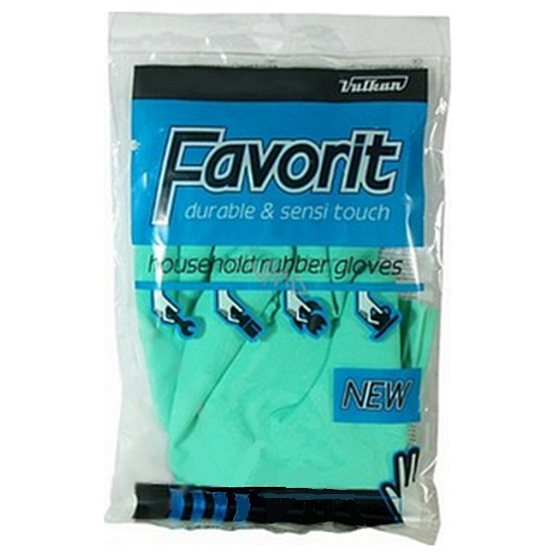 Vulkan Favorit Latex Rubberized Gloves Size S No.7