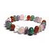 Chakra bracelet elastic natural stone, 16 - 17 cm