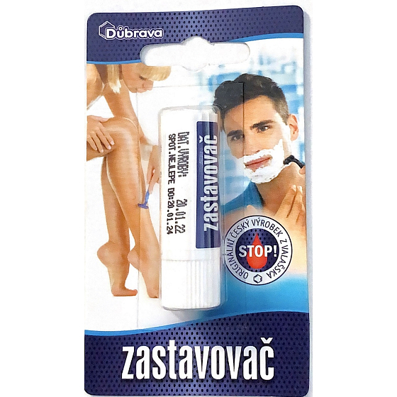 Důbrava Blood Stopper for the treatment of minor bleeding, especially after shaving 7 g blister