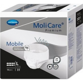 MoliCare Mobile L Large stretch briefs for moderate and severe incontinence 14 pieces