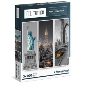 Clementoni Puzzle New York Vertical 3 x 500 pieces, recommended age 9+