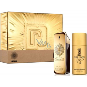 Paco Rabanne 1 Million Parfum perfume 100 ml + deodorant spray 150 ml, gift set for men