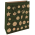 Nekupto Gift kraft bag 25 x 8 x 19 cm Christmas flasks green