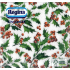 Regina Paper napkins 1 ply 33 x 33 cm 20 pieces Christmas white holly