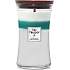 WoodWick Trilogy Icy Woodland - Ice Forest scented candle with wooden wick and lid glass large 609 g