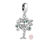 Charm Sterling silver 925 Tree Family is Forever, family bracelet pendant