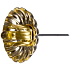 Candle holder for conical candle, gold, 40 mm 1 piece