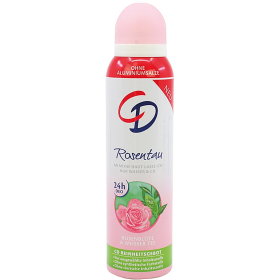 CD Rosentau - Rose flower and white tea body deodorant spray for women 150 ml
