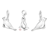 Charm Sterling silver 925 Sea lion, lobster clasp animal bracelet pendant