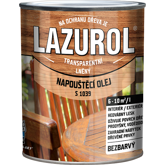 Lazurol S1039 impregnating oil, natural, 2.5 l