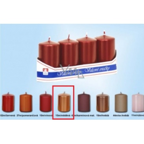 Lima Candle plain metal copper cylinder 40 x 70 mm 4 pieces