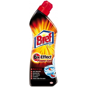 Bref 6 x Effect Power Gel Rust & Stain toilet gel for rust and stain 750 ml