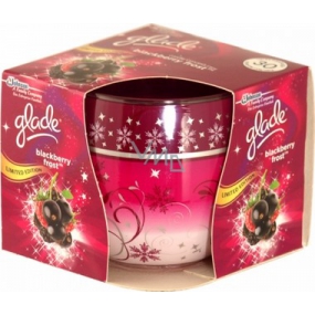 Glade by Brise Blackberry Frost scented candle in glass, burning time up to 30 hours 120 g