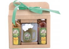 Bohemia Gifts & Cosmetics Beer Spa Sprchový gel 100 ml + Ručně vyráběné mýdlo půllitr 100 g + Šampon na vlasy 100 ml, kosmetická sada