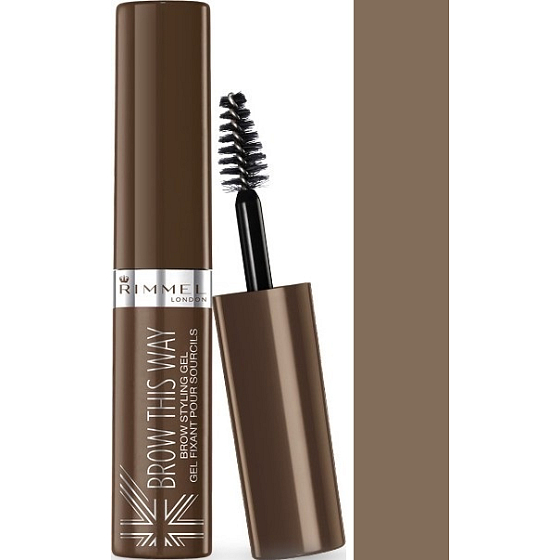 Rimmel London Brow This Way Brow Styling eyebrow gel 002 Medium Brown 5 ml