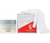 Mavala Repairing Night Cream regenerační noční krém na ruce 75 ml + bavlněné rukavice 1 pár
