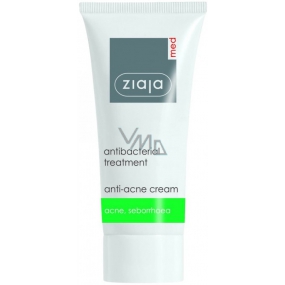 Ziaja Med Antibacterial Light Face Cream for Acne Regulating Sebum Production 50 ml