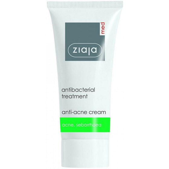Ziaja Med Antibacterial Light Face Cream for Acne Regulating Sebum Production 50 ml