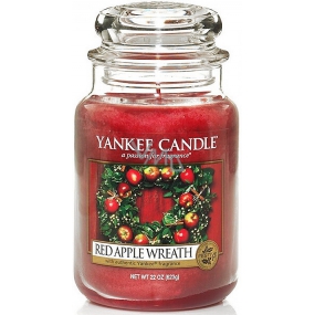 Yankee Candle Red Apple Wreath - Red Apple Wreath Candle Classic Large Glass 623 g