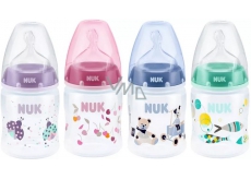 Nuk First Choice Plus silikonové pítko 0-6 měsíců láhev plastová 150 ml