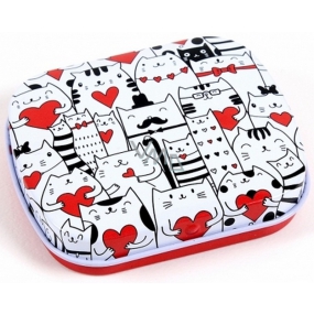 Albi Mini can Cats with hearts 5 x 6 x 1.4 cm