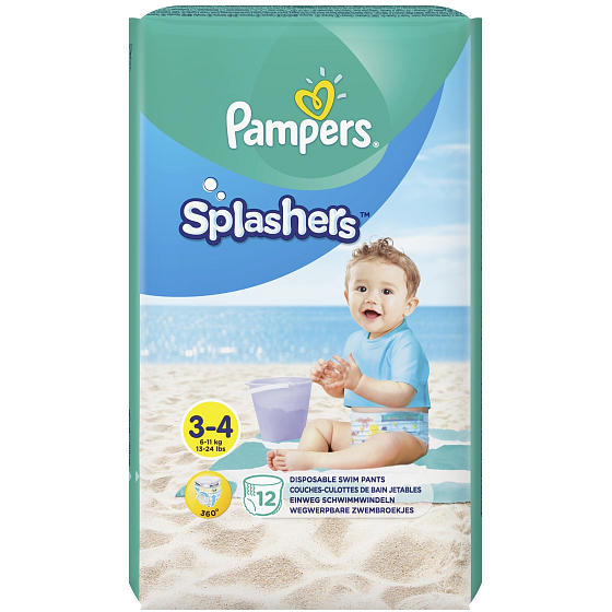 Pampers Splashers 3-4 disposable diapers for water 6-11 kg 12 pieces