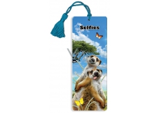 Prime3D bookmark - Meerkat 5.7 x 15.3 cm