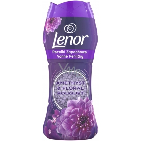 Lenor Amethyst & Floral Bouquet scent of peonies and wild roses fragrant beads for washing machine drum 210 g