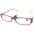 Berkeley Reading Prescription Glasses +2.5 plastic pink side with rectangles 1 piece MC2084