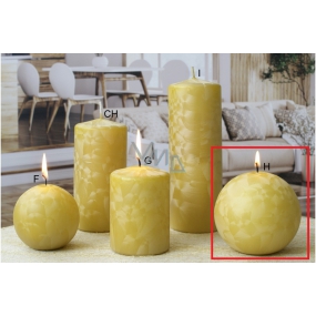 Lima Ice candle golden ball 100 mm 1 piece