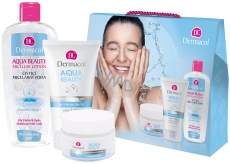 Dermacol Aqua Beauty Moisturizing Cream 50 ml + Aqua Beauty 3in1 Face Cleansing Gel 150 ml gel + Aqua Beauty Micellar Lotion 400 ml