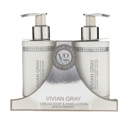 Vivian Gray Crystal White Cream Hand Soap 250 ml + Hand Lotion 250