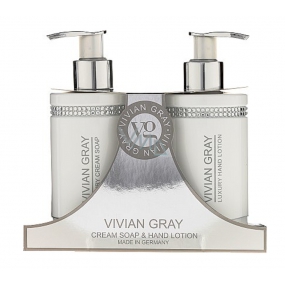 Vivian Gray Crystal White hand cream 250 ml + hand milk 250 ml, cosmetic set