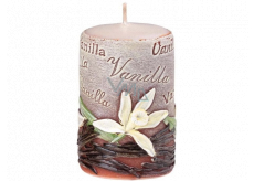 Emocio Vanilla Vanilla scented candle cylinder 50 x 80 mm