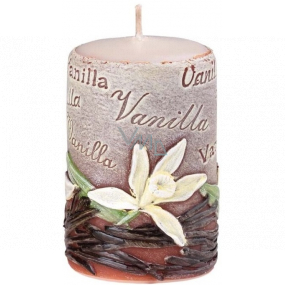 Emocio Vanilla Vanilla scented candle cylinder 50 x 80 mm