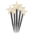Emos Star lighting recess 30 cm, 5 LEDs, warm white + timer
