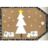 Nekupto Christmas gift cards White tree, gifts 5.5 x 7.5 cm 6 pieces