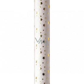 Zöwie Gift wrapping paper 70 x 150 cm Christmas Luxury White Christmas white - gold stars