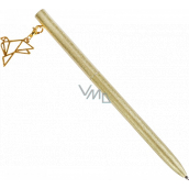 Albi Gold ballpoint pen with a bird 14 cm