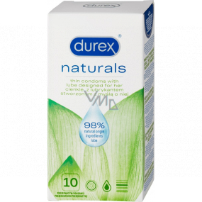 Durex Naturals condom nominal width: 56 mm 10 pieces