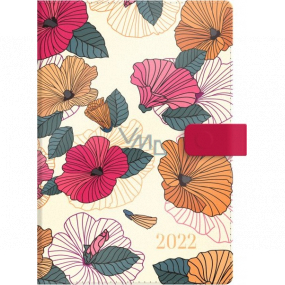 Albi Diary 2022 magnetic Bright flowers A5