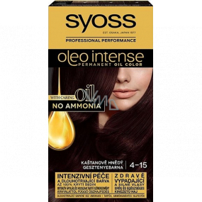 Syoss Oleo Intense Color hair color without ammonia 4-15 Chestnut Brown