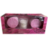 Heart & Home Touch of an angel soy mini candle 45 g + sparkling bath tablets 2 x 130 g, gift set for women