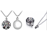 Commemorative, memorial urn pendant, Tree of Life waterproof, Stainless steel