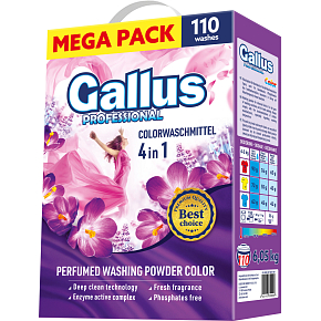 Gallus Laundry Powder Color Box, 110 doses, 6.05 kg