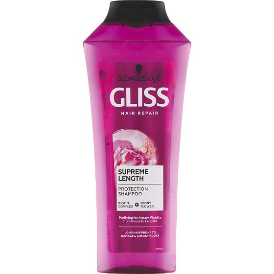 Gliss Supreme Length Protective Shampoo for Long Hair, 400 ml