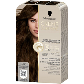 Schwarzkopf Creme Supreme hair color 5-60 light chocolate brown 60 ml