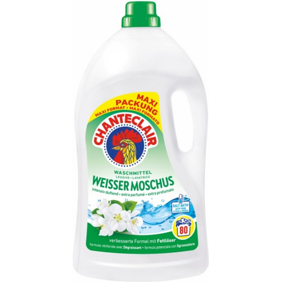 Chante Clair Liquid Laundry Detergent Lavatrice Muschio Bianco 3.6L